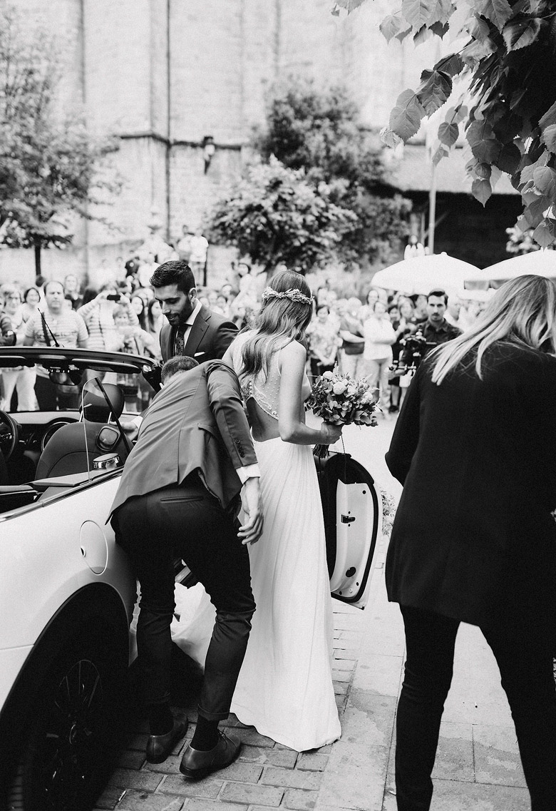 Bodas especiales - llegada de la novia